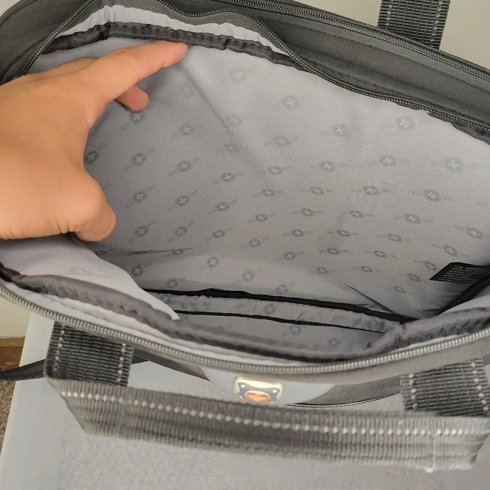 Wegner SwissGear Sherpa Black Laptop Double Slimcase Bag